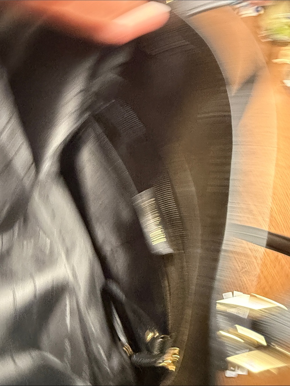 Michael Kors Black Saffiano Leather Tote with Gold Hardware - Picture 7 of 7